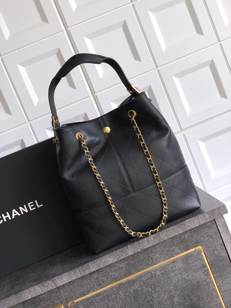 Chanel Calfskin Shopping Bag Black AS5635