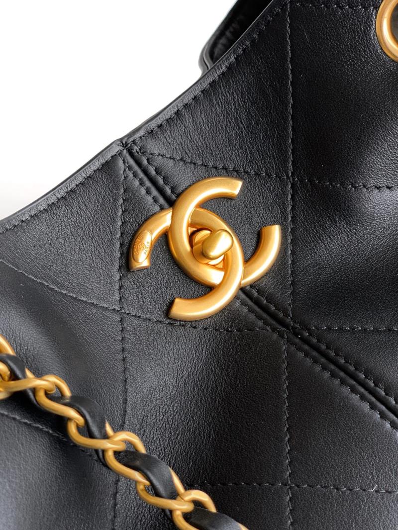 Chanel Calfskin Shopping Bag Black AS5635