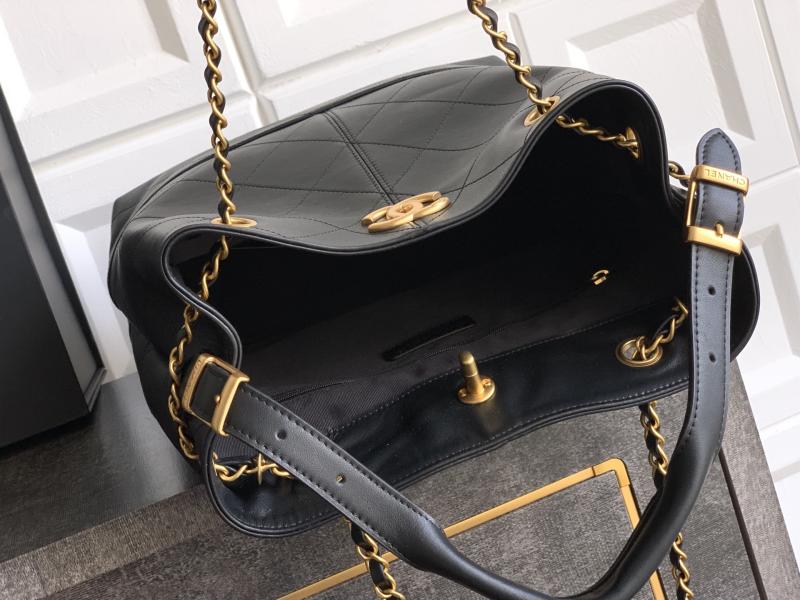 Chanel Calfskin Shopping Bag Black AS5635