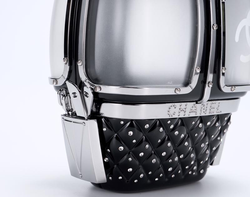 Chanel Gondola Lift Minaudiere Clutch Bag Black AS1200