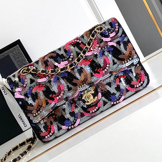 Chanel Sequins Medium Flap Evening Bag AS70202