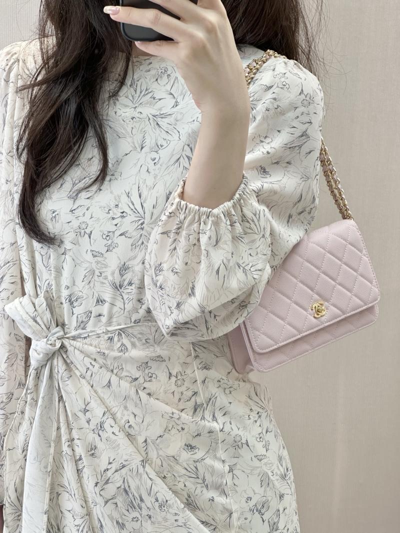 Chanel WOC Chain Wallet Pink AP4241
