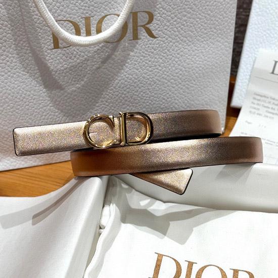 Dior 20mm Leather Belt Rose Gold BDB61801