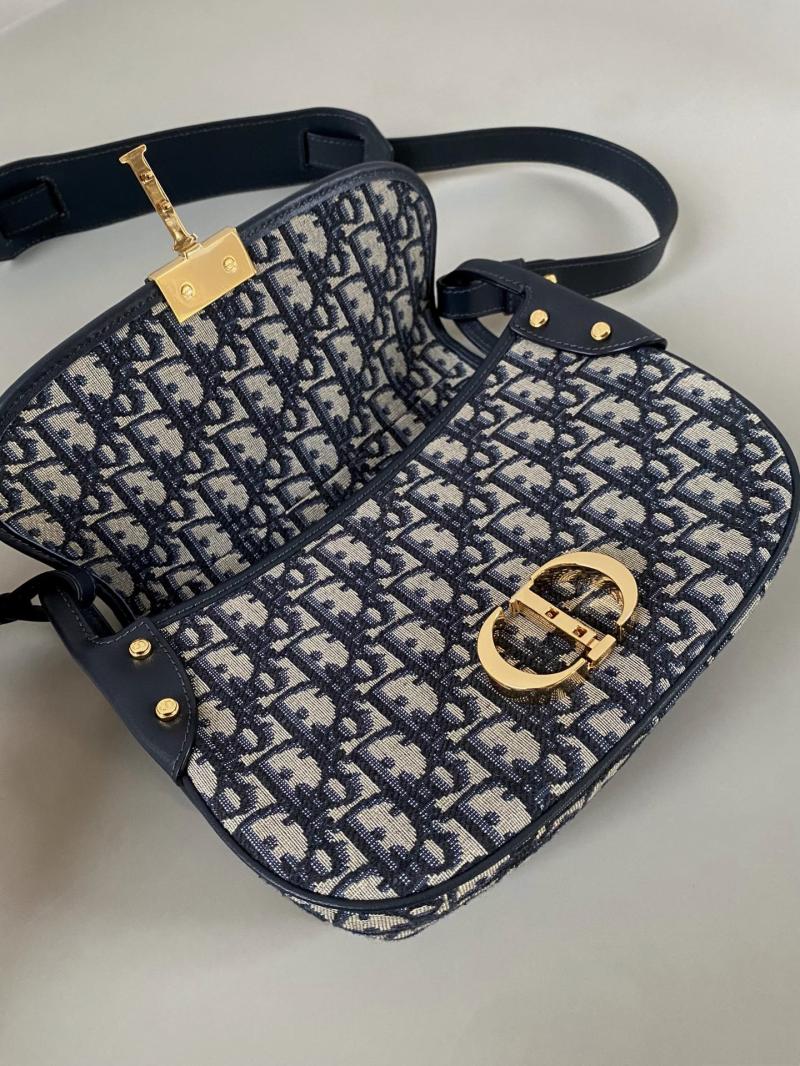Dior Medium 30 Montaigne Satchel Bag Blue M9363