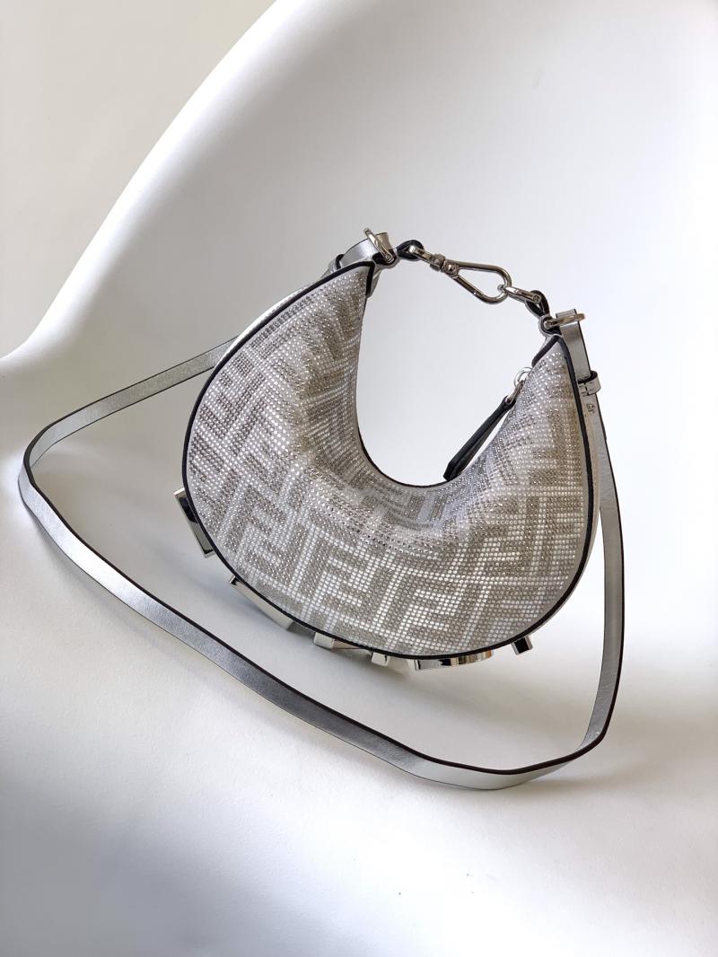Fendi Fendigraphy Mini Bag with Rhinestones F8081