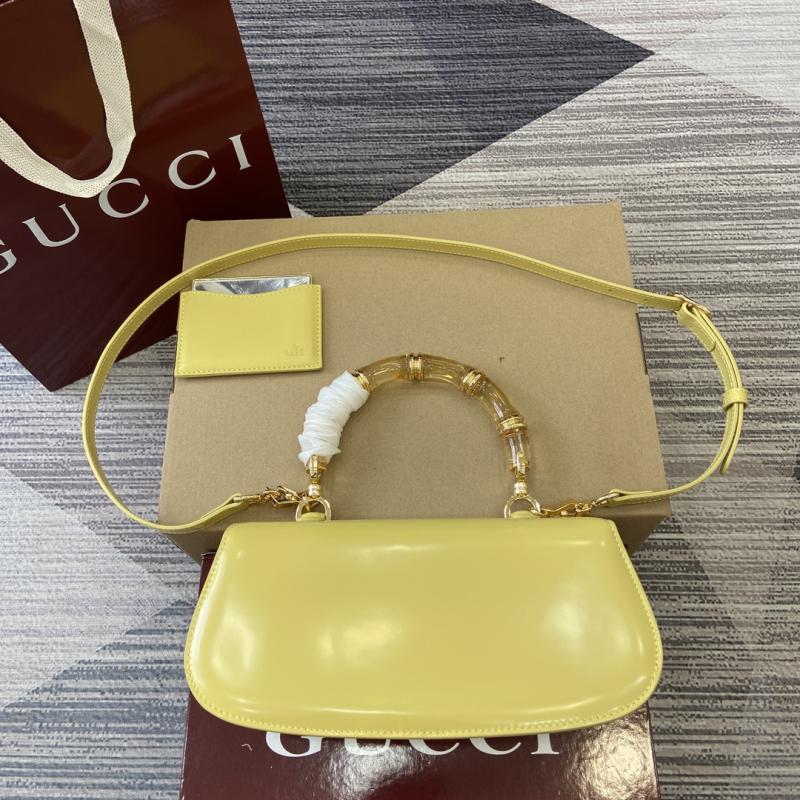 Gucci Bamboo Diva medium bag Yellow 827750