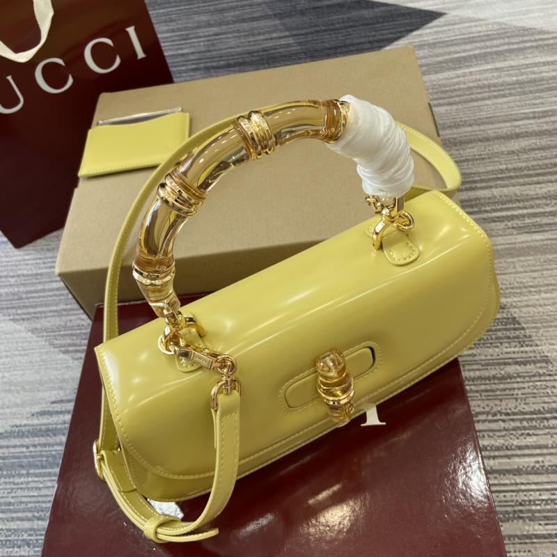 Gucci Bamboo Diva medium bag Yellow 827750