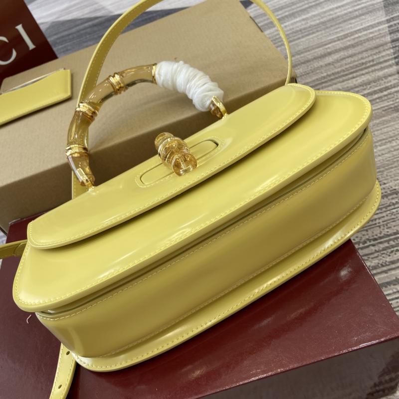 Gucci Bamboo Diva medium bag Yellow 827750