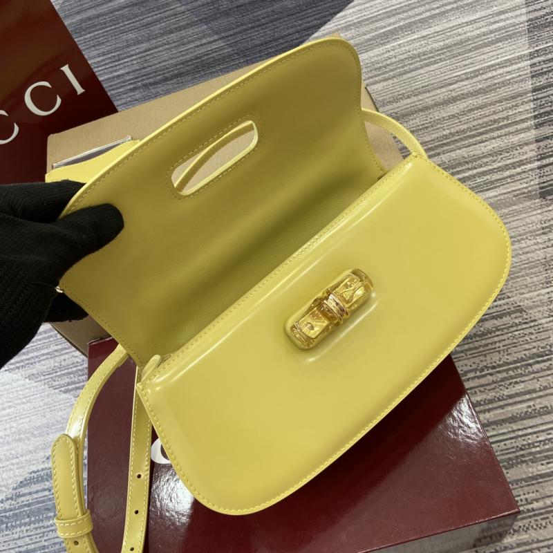 Gucci Bamboo Diva medium bag Yellow 827750