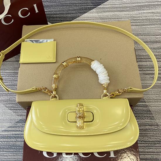 Gucci Bamboo Diva medium bag Yellow 827750