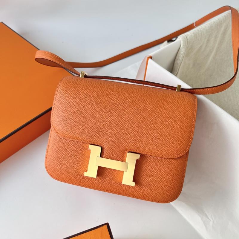 Hermes Epsom Leather Constance Bag Orange HCE1923