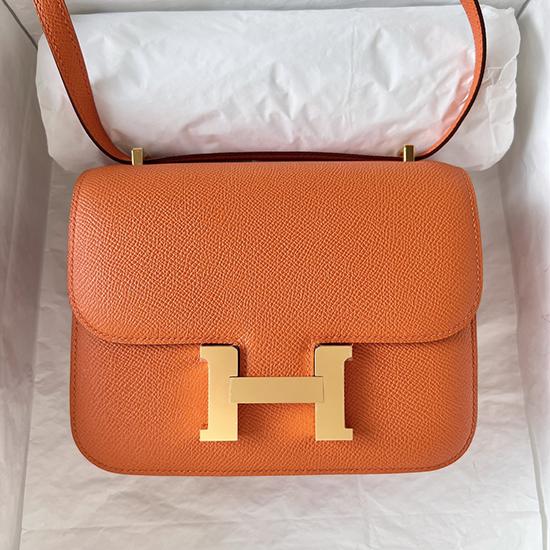 Hermes Epsom Leather Constance Bag Orange HCE1923