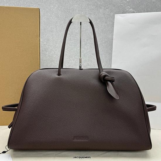 Jacquemus The Large Turismo Grained Leather Bag Brown J2130