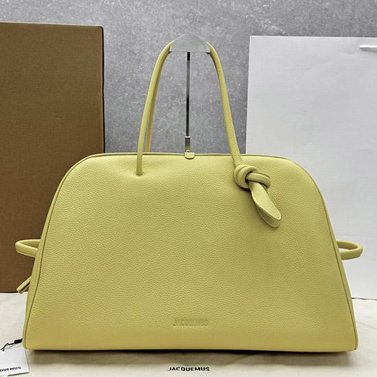 Jacquemus The Large Turismo Grained Leather Bag Yellow J2130