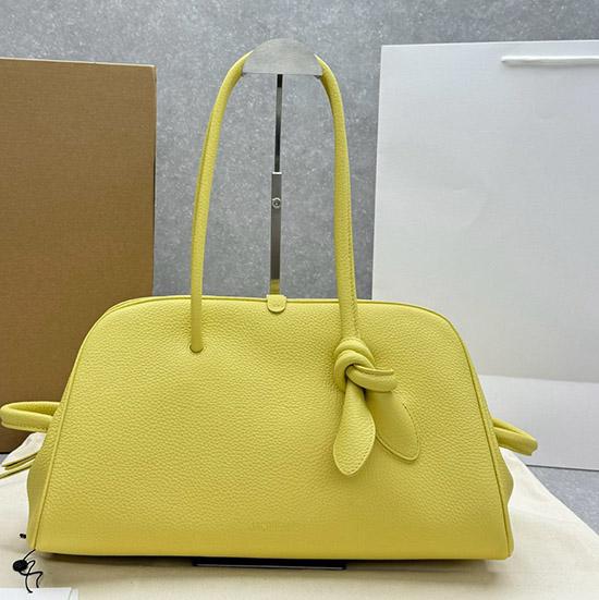 Jacquemus The Medium Turismo Grained Leather Bag Yellow J2130