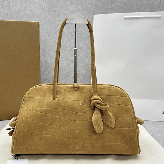 Jacquemus The Medium Turismo Suede Bag Camel J2130