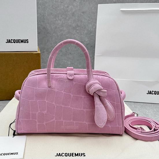 Jacquemus The Small Turismo Suede Tote Bag Pink J2130