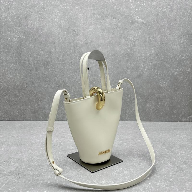 Jacquemus The small Bambola Bucket Bag White J2141