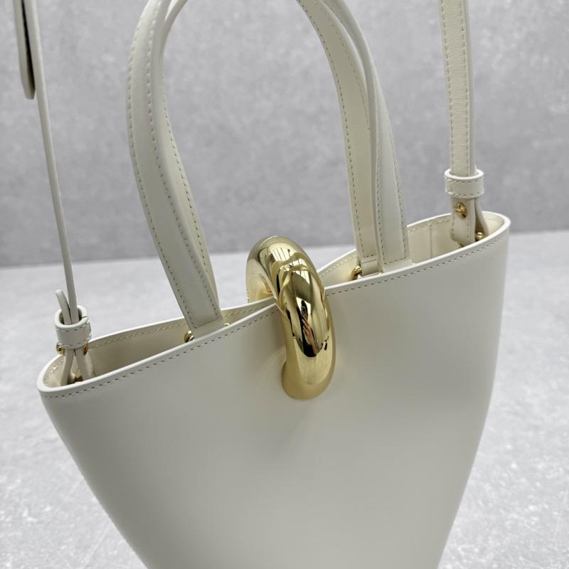 Jacquemus The small Bambola Bucket Bag White J2141