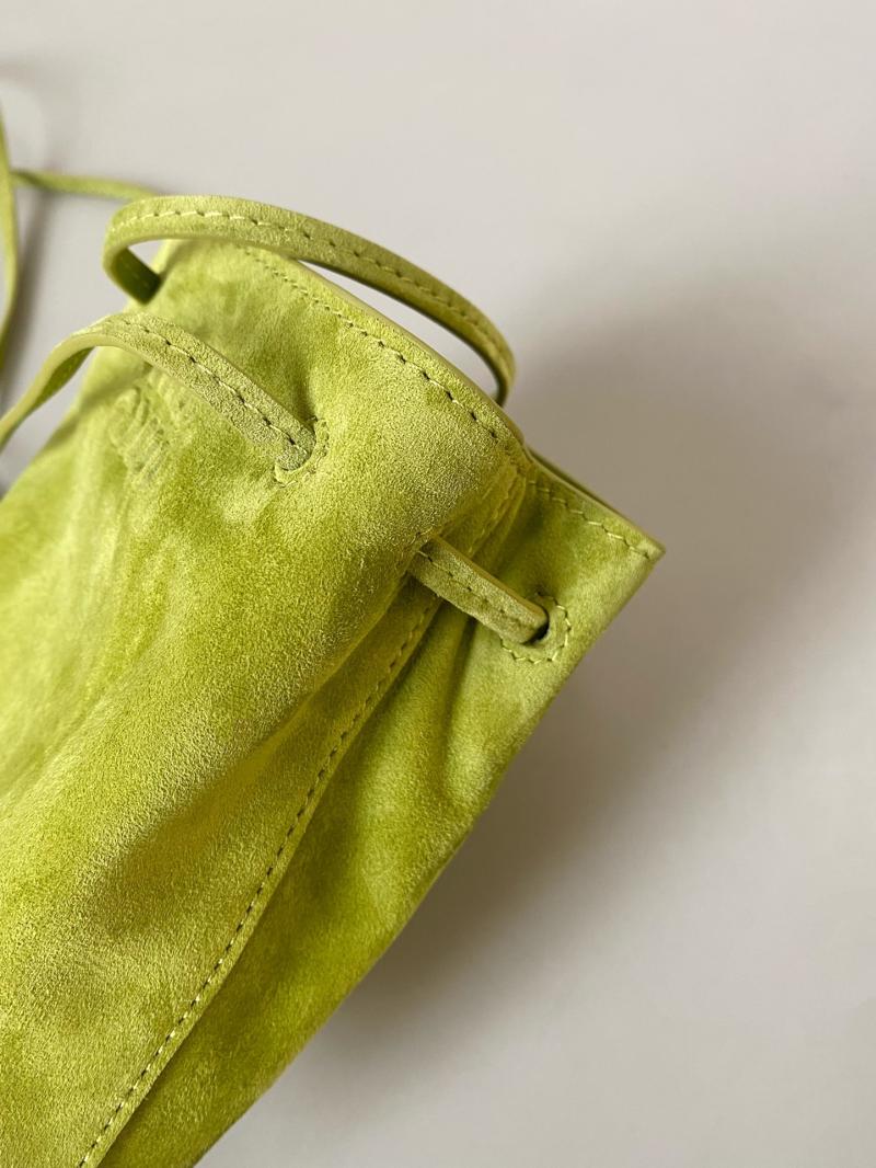 Miu Miu Suede pouch Green 5NF460