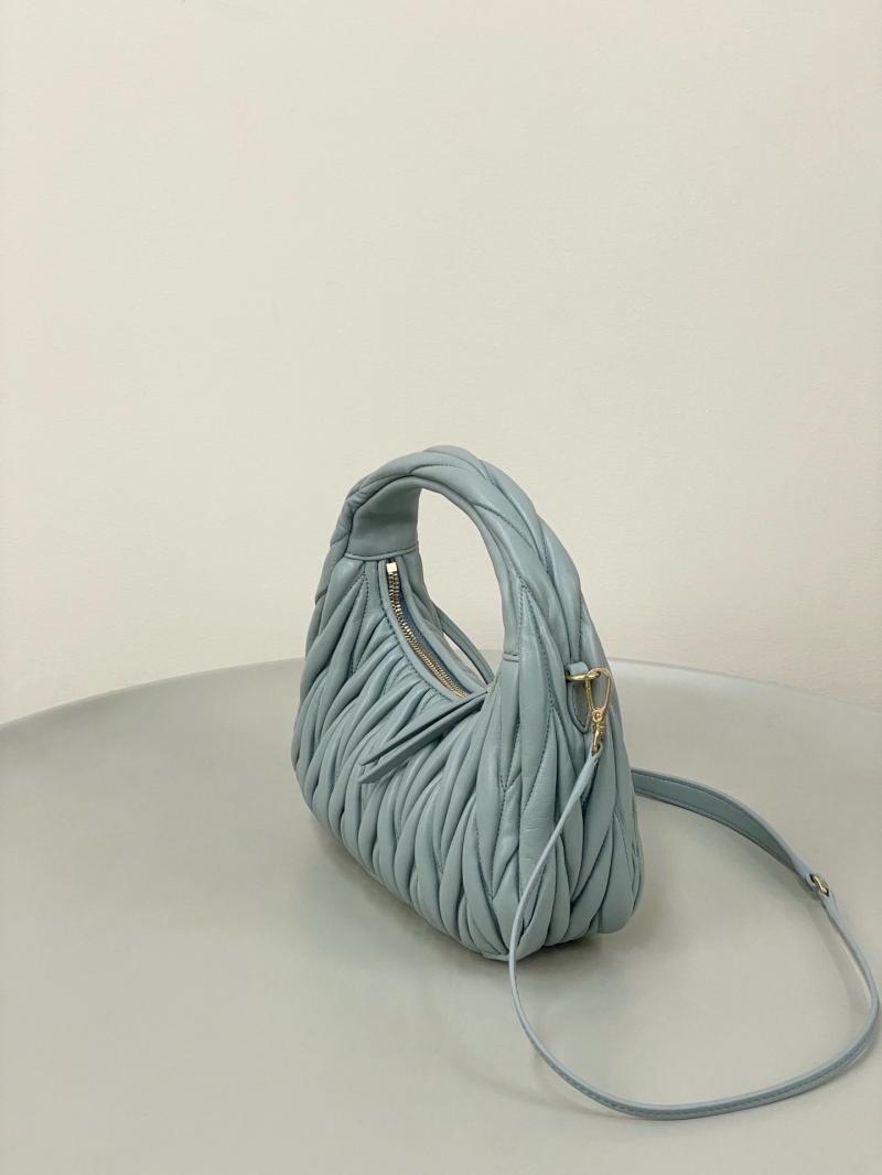 Miu Miu Wander Hobo Bag Blue 5BC125