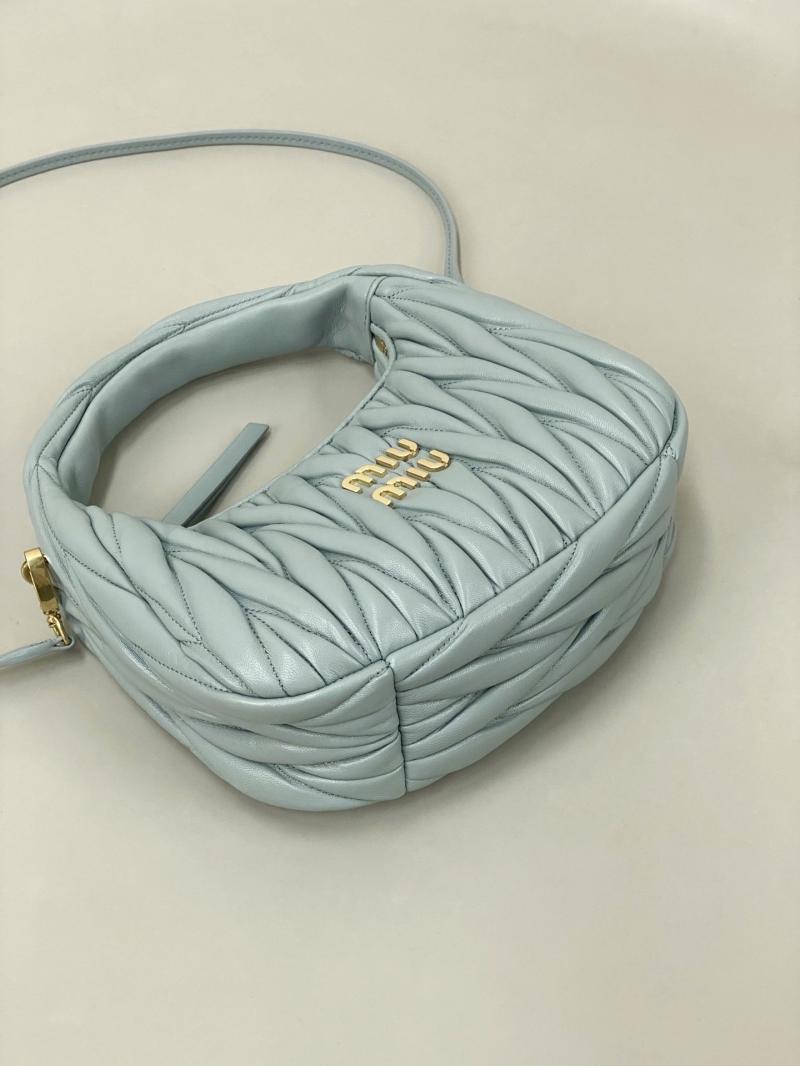 Miu Miu Wander Hobo Bag Blue 5BC125
