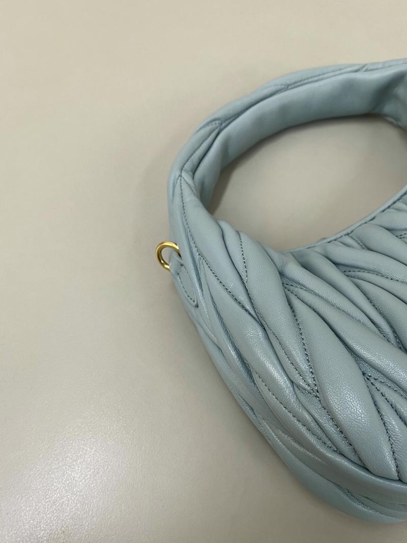Miu Miu Wander Hobo Bag Blue 5BC125