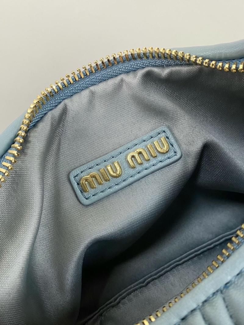 Miu Miu Wander Hobo Bag Blue 5BC125