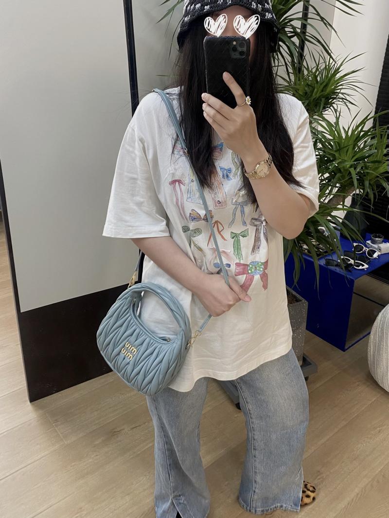 Miu Miu Wander Hobo Bag Blue 5BC125