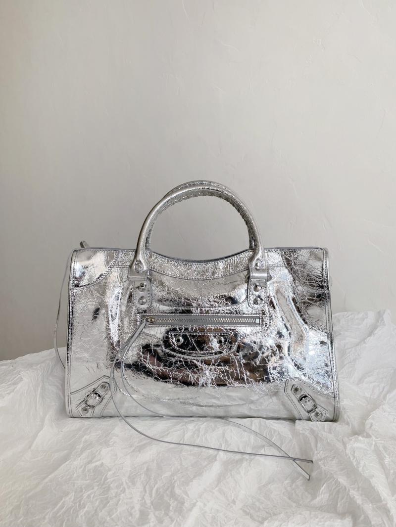 Balenciaga Le City Medium Bag Silver 797786
