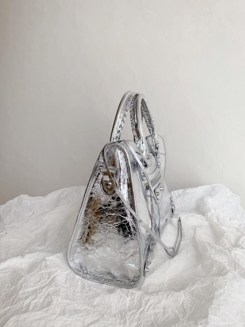Balenciaga Le City Medium Bag Silver 797786