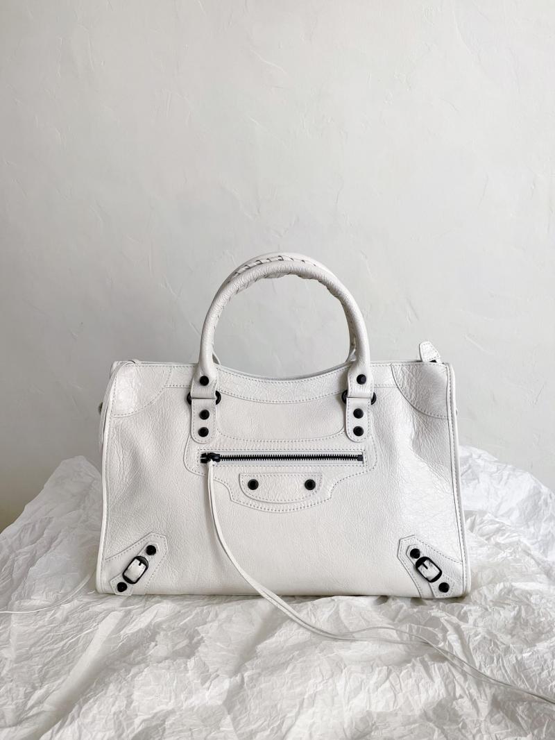 Balenciaga Le City Medium Bag White 797786
