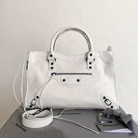 Balenciaga Le City Medium Bag White 797786