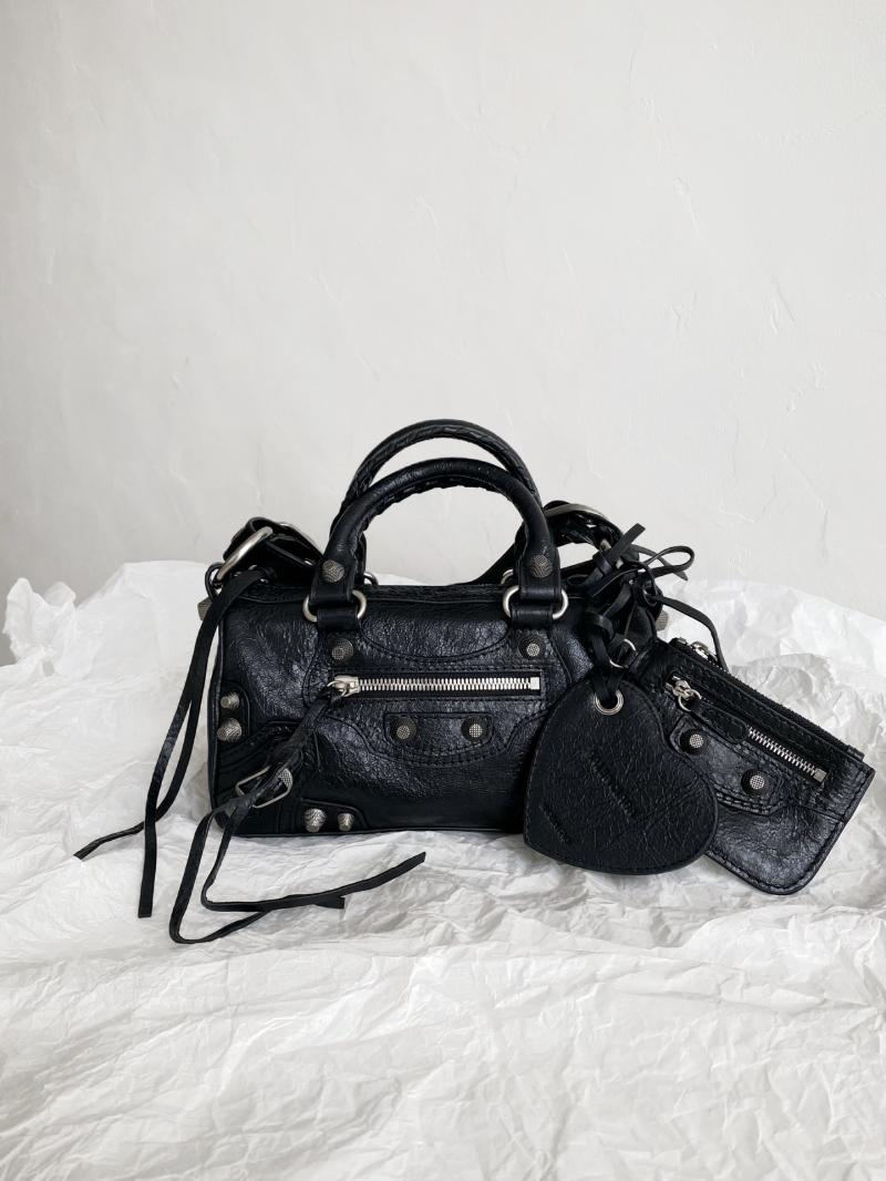 Balenciaga Mini Cross-Body Duffle Bag Black 743356