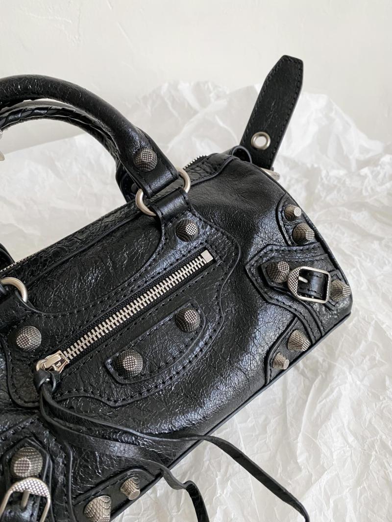 Balenciaga Mini Cross-Body Duffle Bag Black 743356