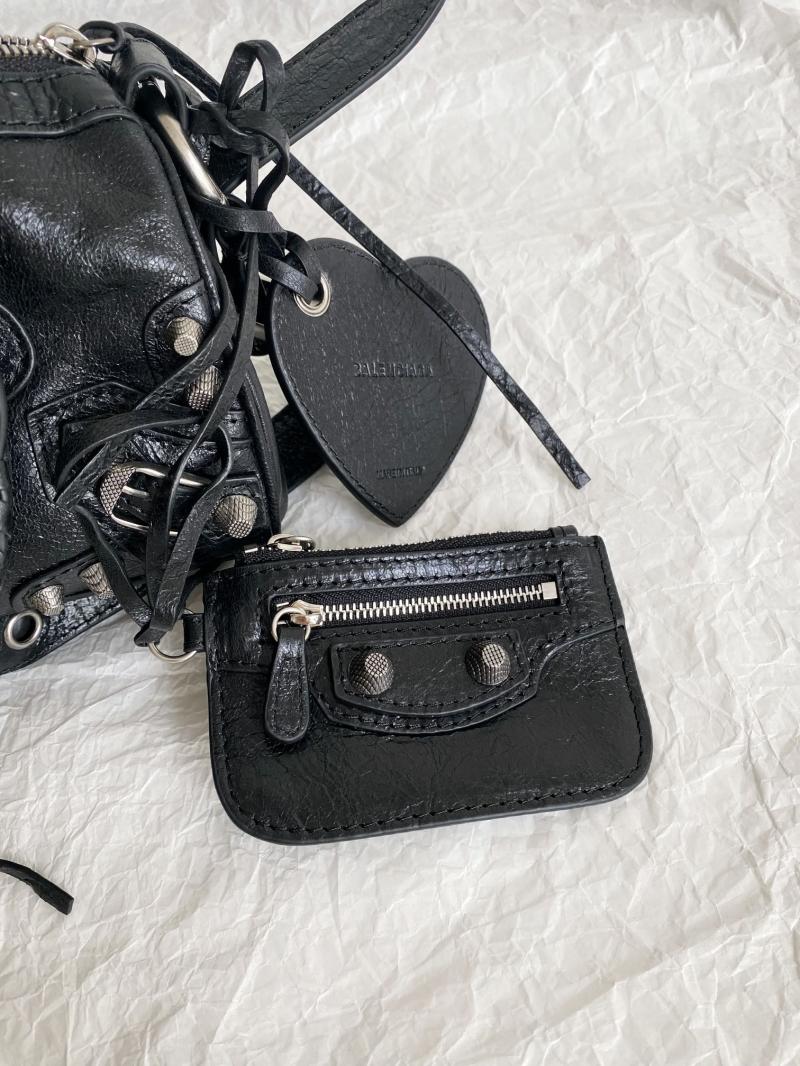 Balenciaga Mini Cross-Body Duffle Bag Black 743356