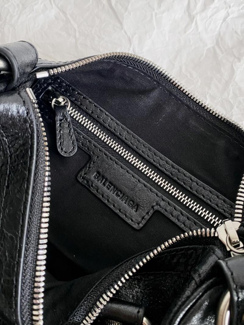 Balenciaga Mini Cross-Body Duffle Bag Black 743356
