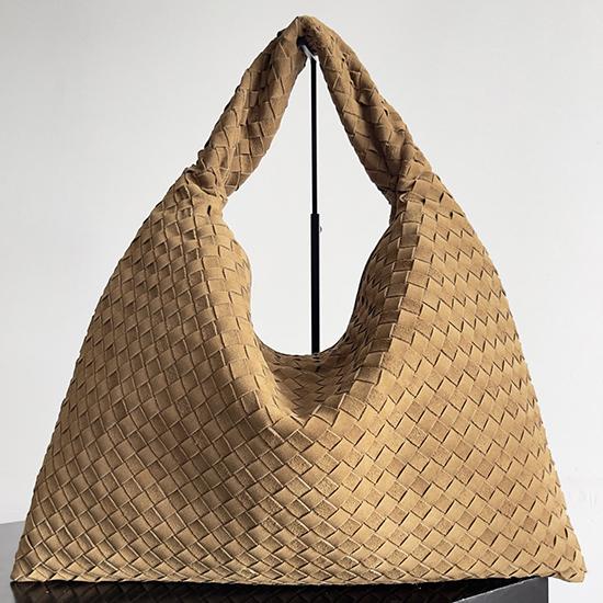Bottega Veneta Suede Large Hop Camel 763970