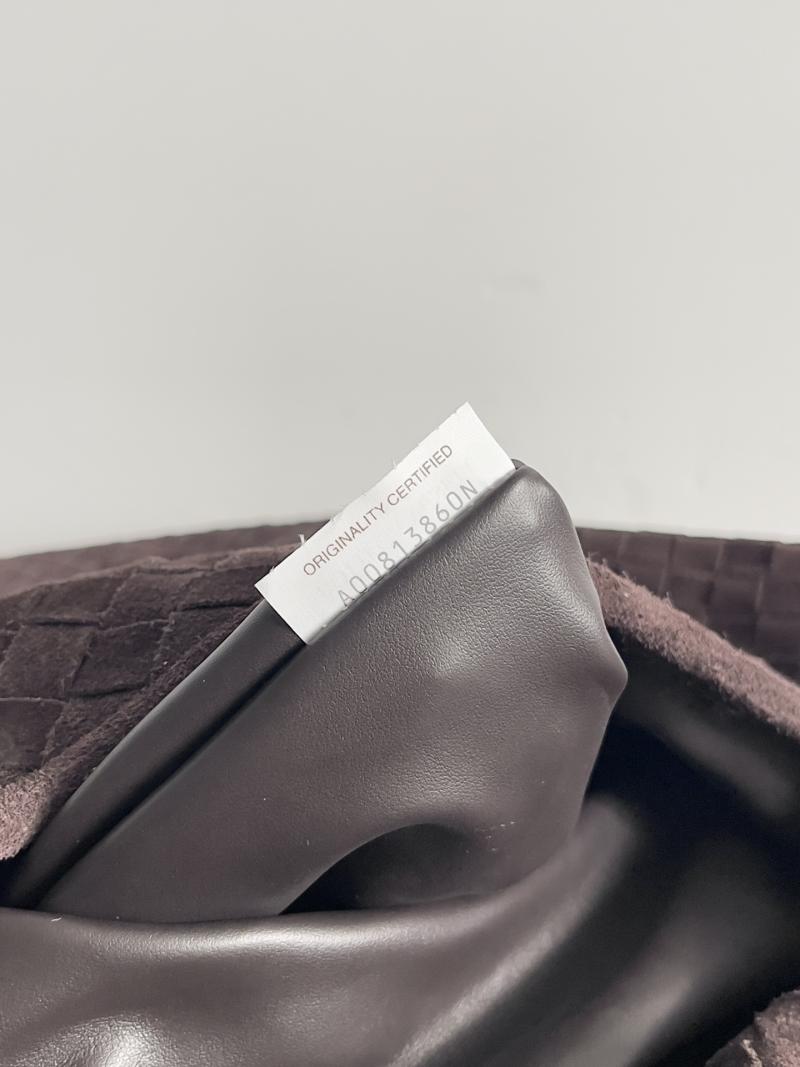 Bottega Veneta Suede Large Hop Coffee 763970
