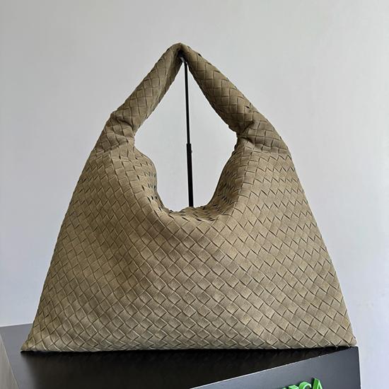 Bottega Veneta Suede Large Hop Cypress 763970