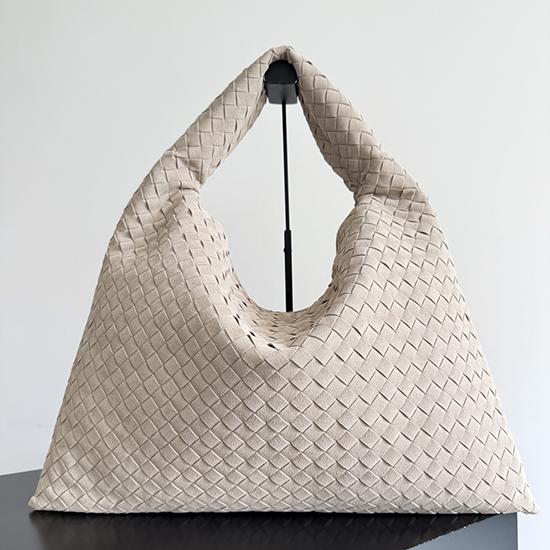 Bottega Veneta Suede Large Hop Ecru 763970