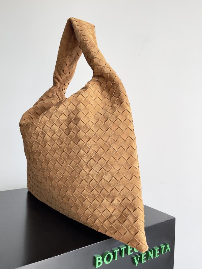 Bottega Veneta Suede Large Hop Light Brown 763970