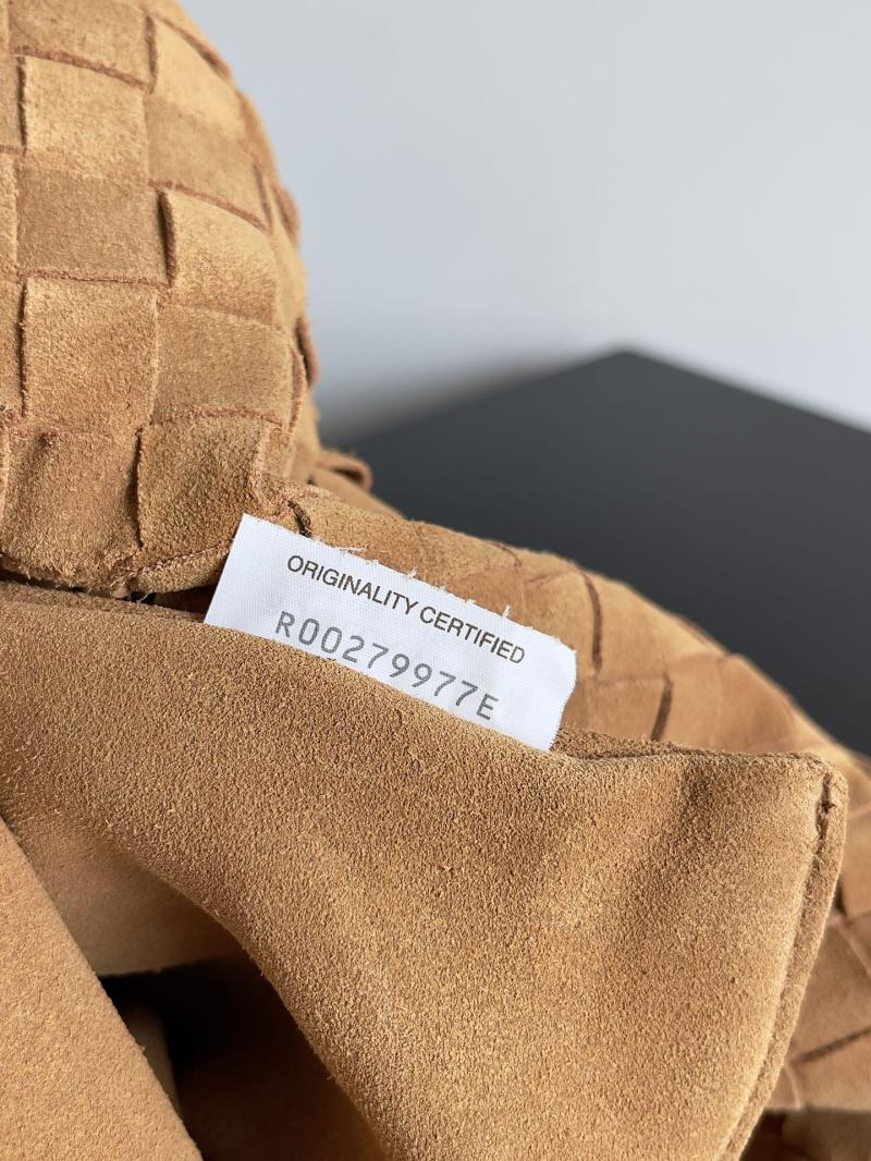 Bottega Veneta Suede Large Hop Light Brown 763970