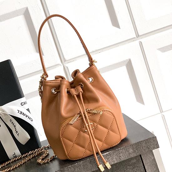 Chane Mini Bucket Bag AP0809 Camel
