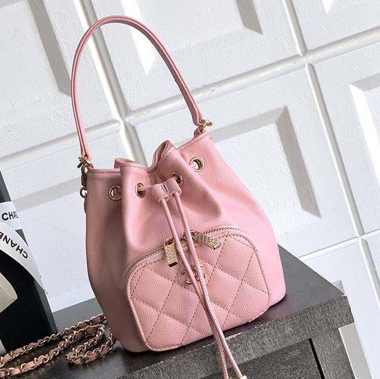 Chane Mini Bucket Bag Pink AP0809