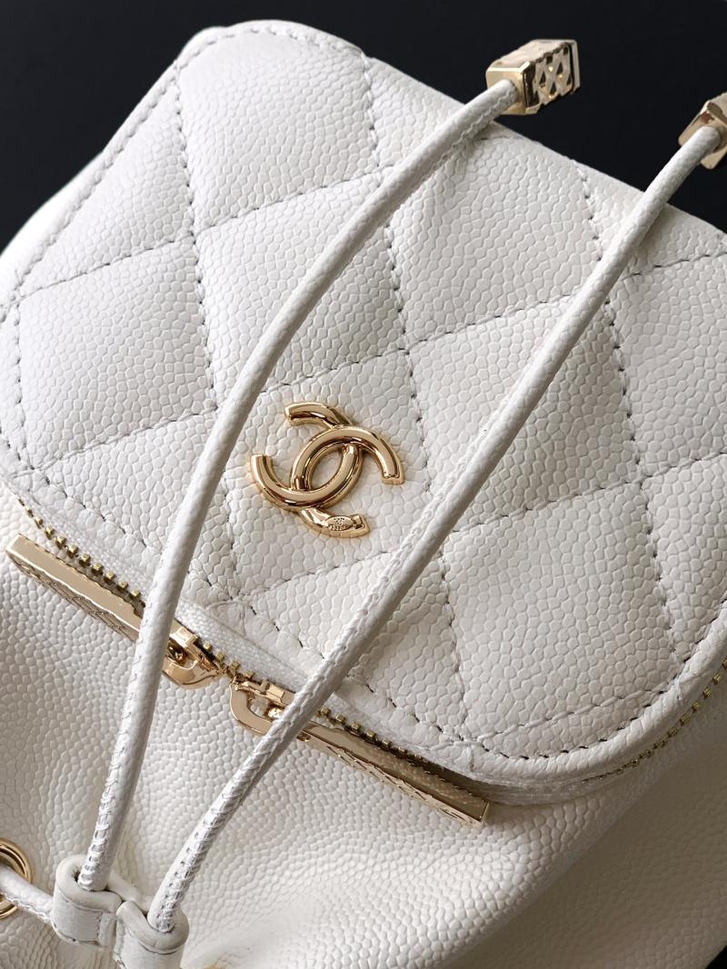 Chane Mini Bucket Bag White AP0809