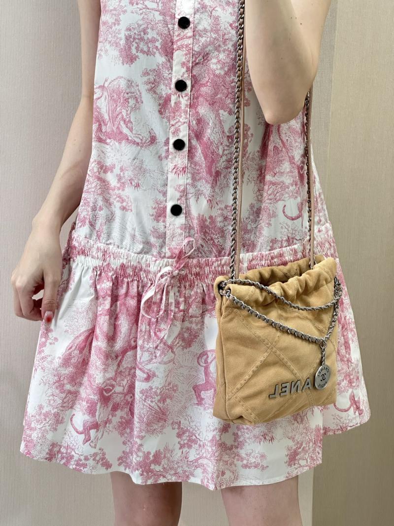 Chanel 22 Mini Handbag Beige AS3980