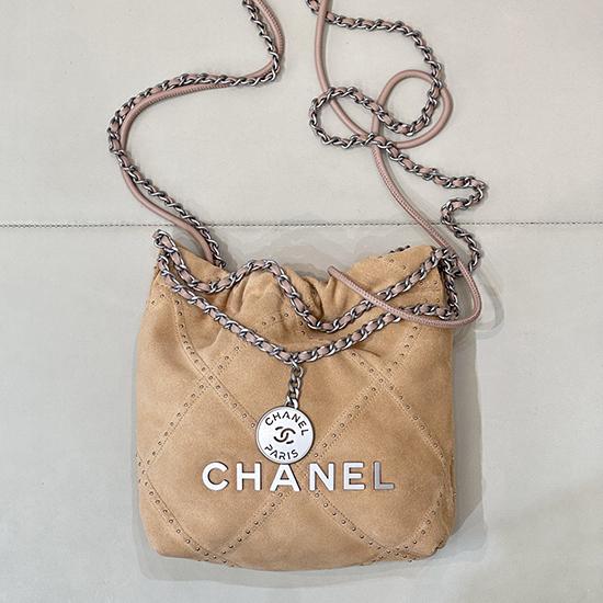 Chanel 22 Mini Handbag Beige AS3980