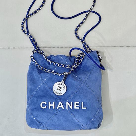 Chanel 22 Mini Handbag Blue AS3980
