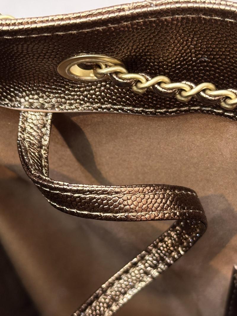 Chanel 25 Medium Handbag Dark Gold AS5311